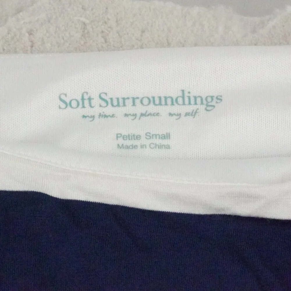 Soft Surroundings Vela Infinity Maxi Dress Striped Nautica Jersey Resortwear - Picture 5 of 12